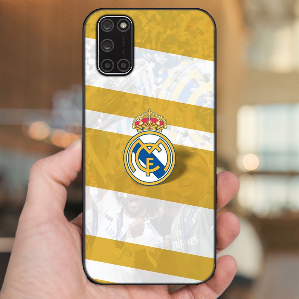 Ốp lưng Oppo A52, A92 viền đen in hình Real Madrid