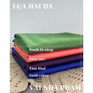 Lụa hai da màu - vải áo dài - khổ vải 1.5m - vải nhà phạm