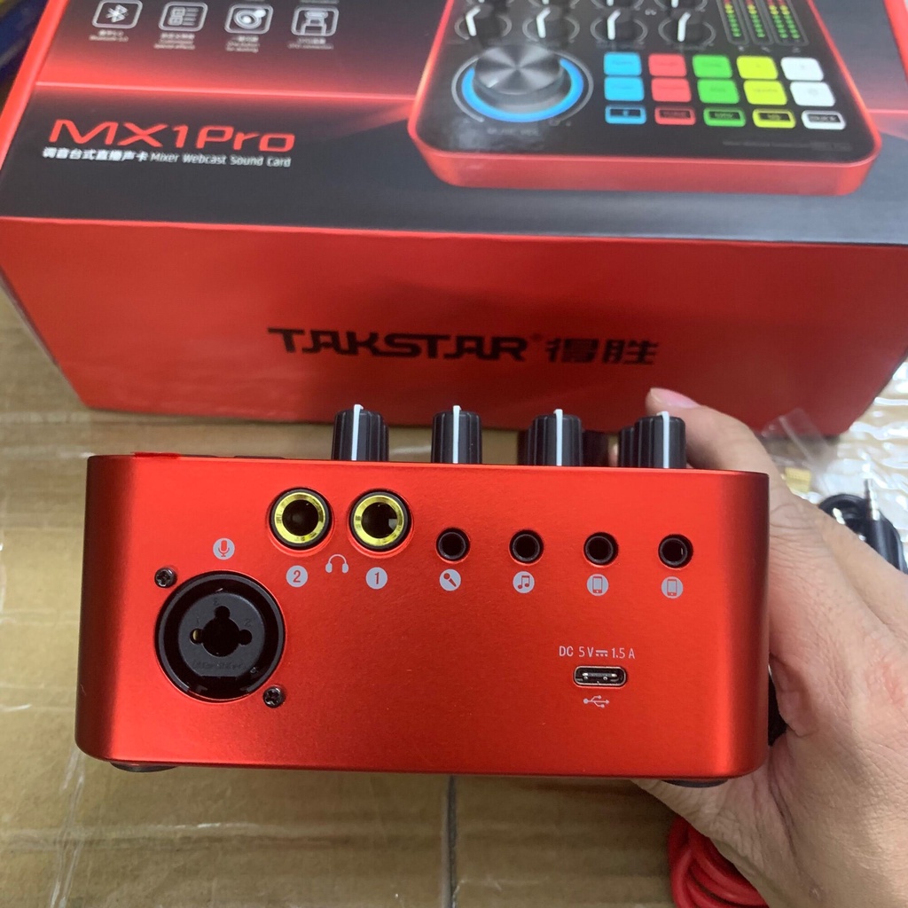 Bộ Mic Livestream Chính Hãng Cao Cấp Đầy Đủ Sound Card Takstar MX1 Pro, Mic Takstar PC-K220 &amp; Phụ Kiện Bảo Hành 1 Năm