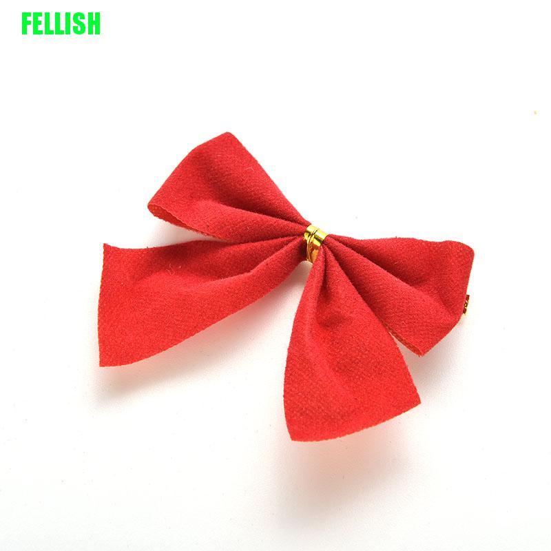 Bộ 12 nơ trang trí cây thông giáng sinh mới