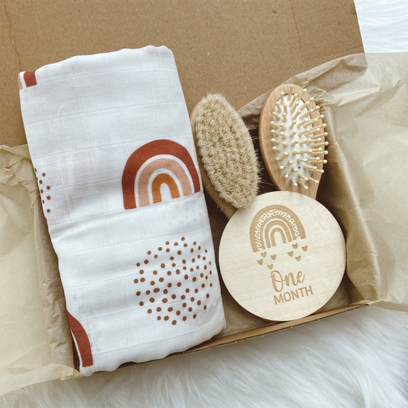 Bộ Chăn Đồ Chơi Kèm Hộp Đựng Dùng Làm Đạo Cụ Chụp Ảnh Cho Bé Sơ Sinh