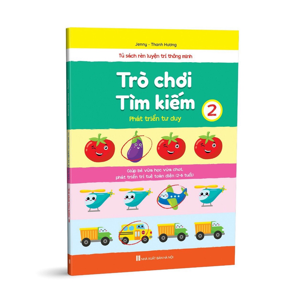 Sách - Combo Trò Chơi Tìm Kiếm - Phát triển tư duy cho trẻ 2 - 6 tuổi - Quyển 1,2 (2 cuốn)