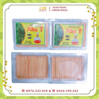 1 hộp tăm tre tiệt trùng như ý mộc kim - tăm xỉa răng 2 đầu nhọn - bách hoá hana