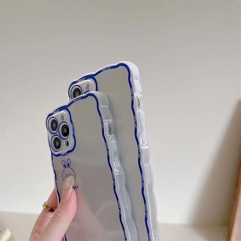 Ốp Điện Thoại TPU Mềm Chống Rơi Họa Tiết Gấu / Thỏ Dễ Thương Cho Iphone 11 12 13 Pro Max 6 7 8 Plus Xr X Xs