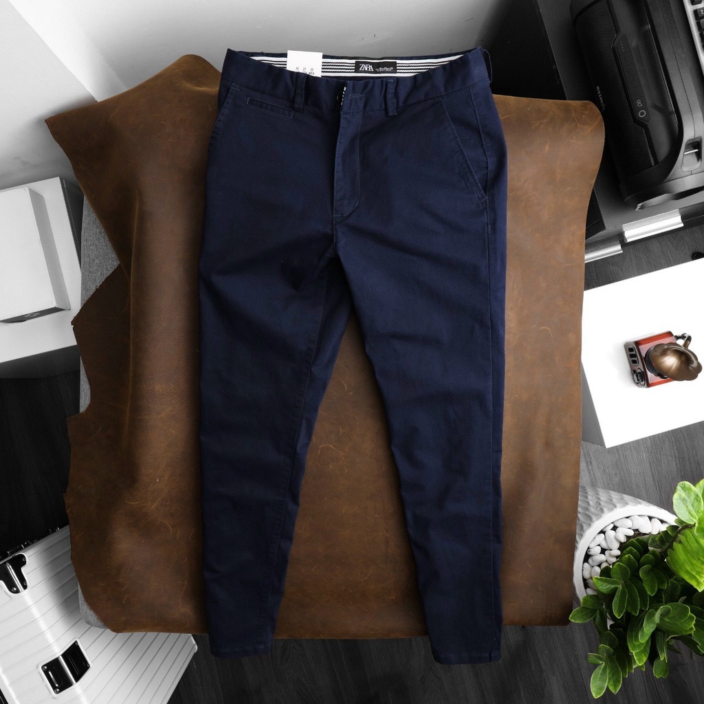 Quần Kaki nam Form Slim Fit Z-ARA - Chất Vải Kaki Cotton cao cấp co giãn Fom dáng trẻ trung năng động