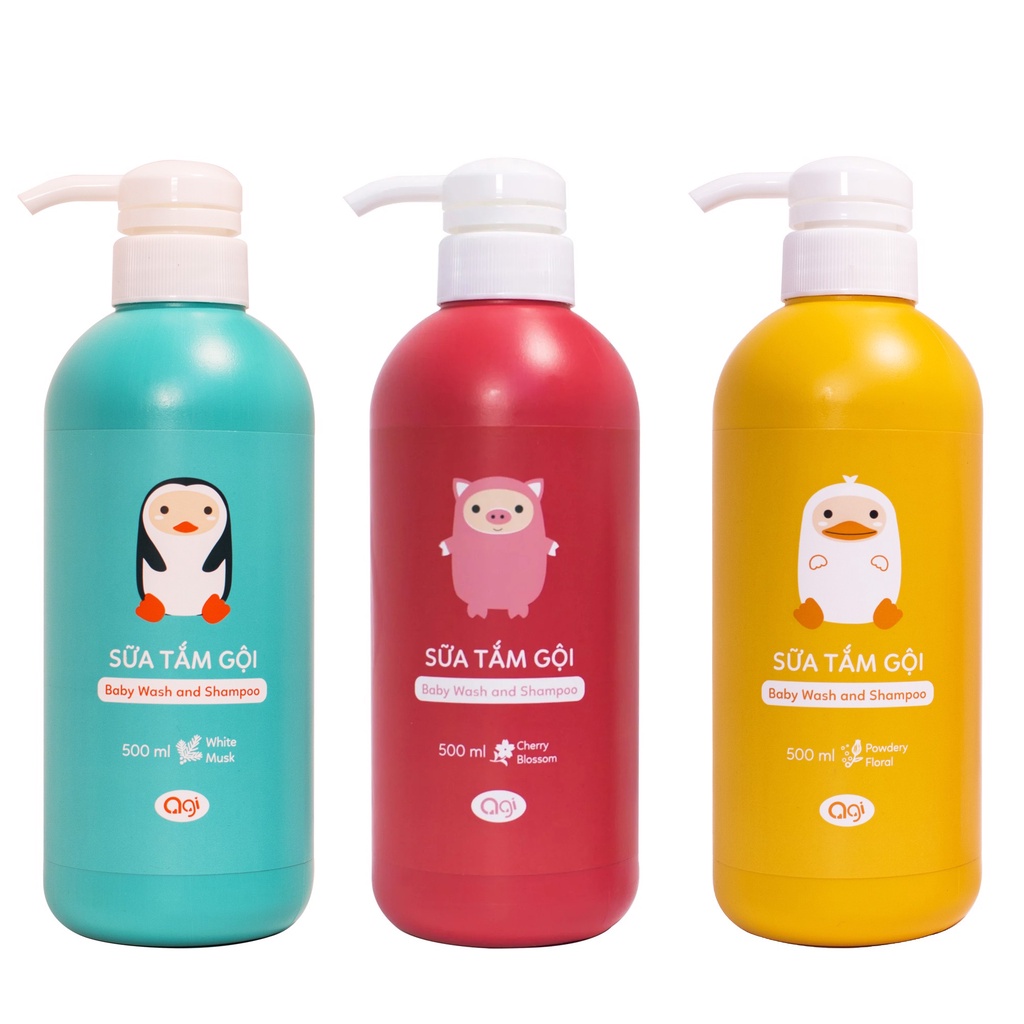 Sữa tắm gội Agi cho bé 500ml CHÍNH HÃNG