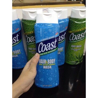 Sữa tắm gội Coast dạng gel 523ml/chai