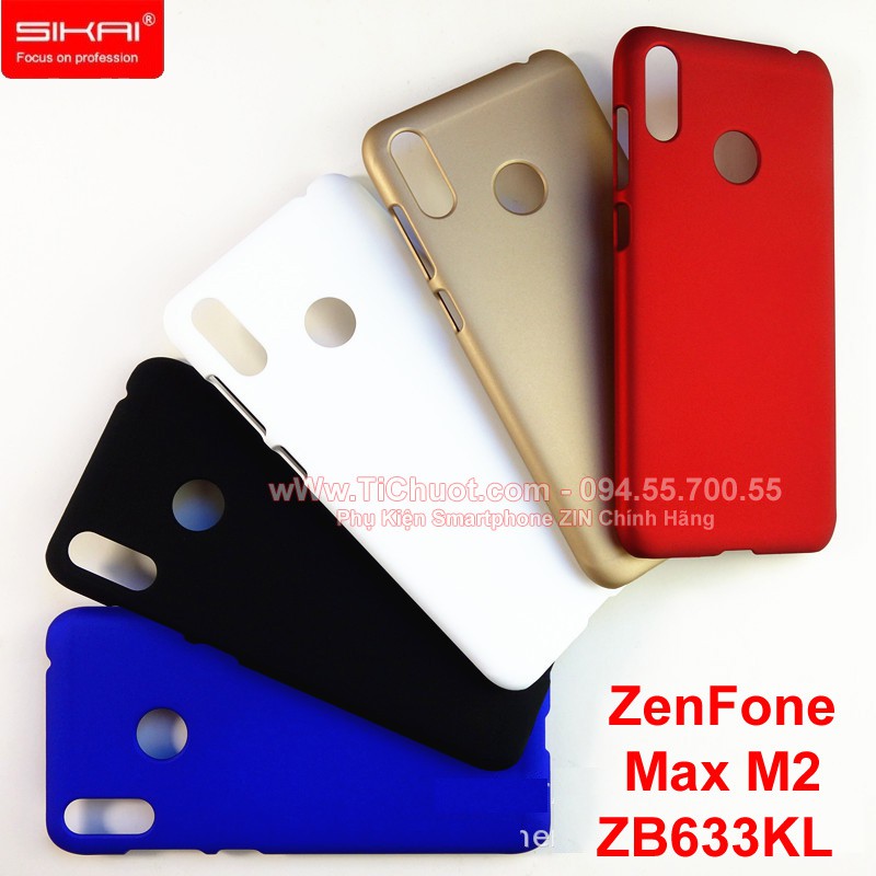 Ốp Lưng Asus ZenFone Max M2 ZB633KL nhựa cứng phủ nhung mịn