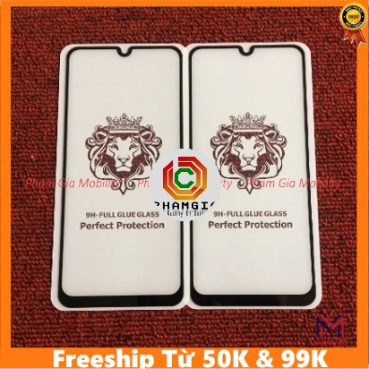 Kính cường lực full màn Galaxy A70/A60/A50/A30/A20/A10/A10s full keo không chấm liti