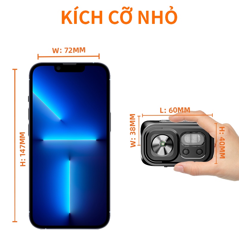 Đèn Pin Đội Đầu SUPERFIRE HL23 Đèn Pha Siêu Sáng LED Có Thể Sạc Lại