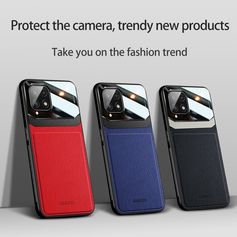 Ốp Điện Thoại Koosuk Cho Samsung Galaxy A22 M32 M12 M22 A32 A52 A72 4g 5g Chất Liệu Da Và Kính Acrylic Chống Sốc