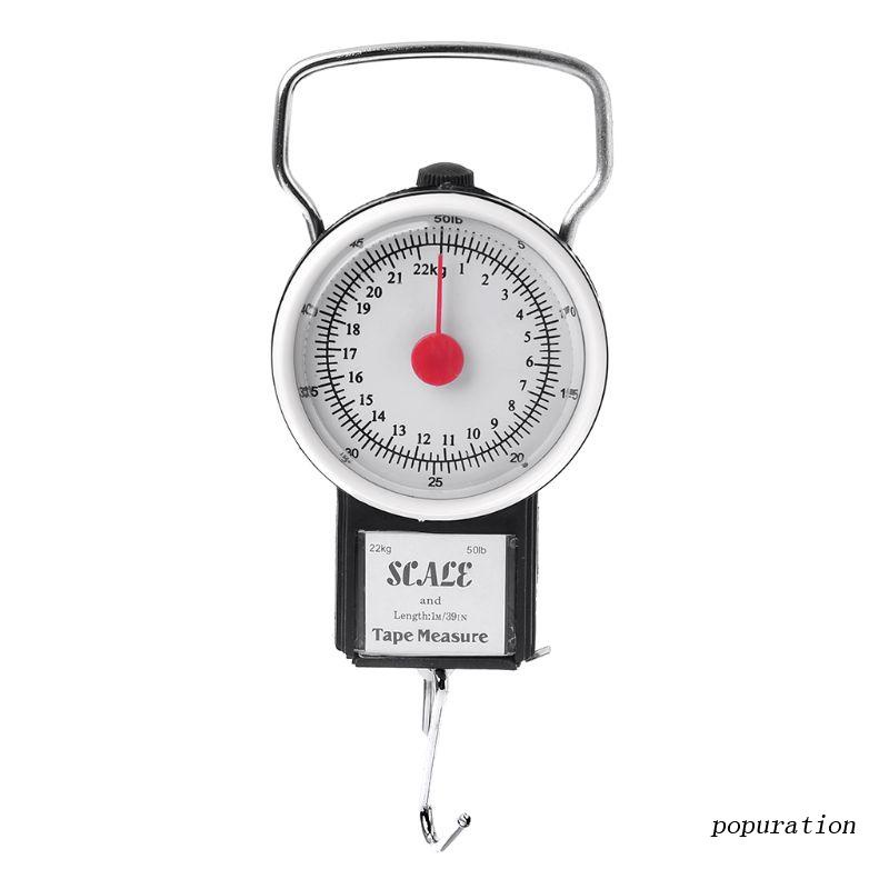 Pop Cân Điện Tử Cơ Di Động 50LB Treo / Cân Hành Lý / Cân Nhà Bếp Đa Năng Có Móc Treo