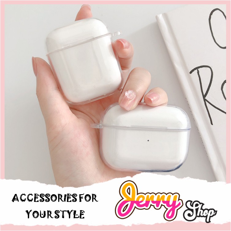 Vỏ bảo vệ bao đựng tai nghe vỏ trong nhựa TPU vỏ mềm cao cấp airpod 1/2/3 - JERRY SHOP