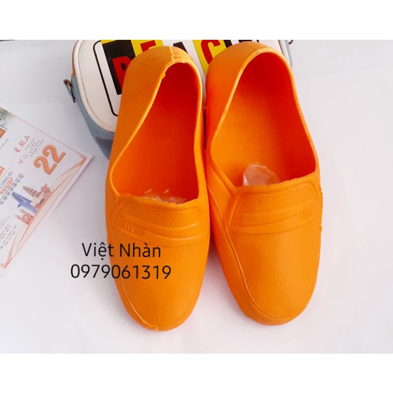 Giày lao động nam, giày nhựa đúc nguyên khối dẻo dai, bền đẹp
