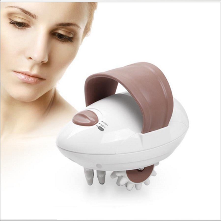 ☎Portable 3D Mini Facial Body Kneading Massage Roller Electric Anti-Cellulite