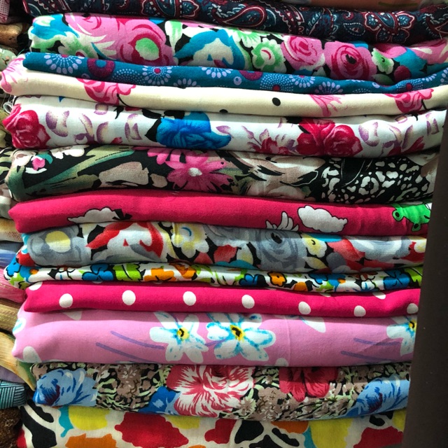 Vải tole hoa may đồ đồ mặc nhà, đồ ngủ, pijama