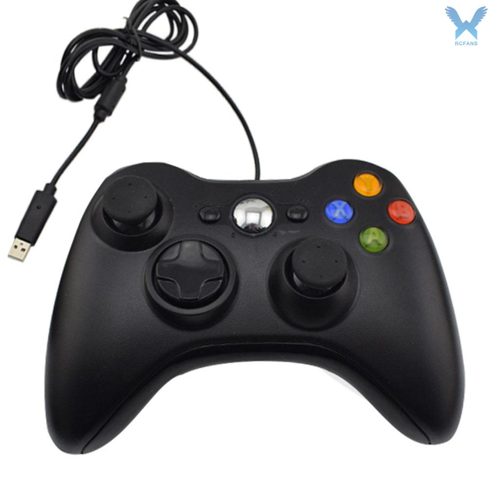 DATA FROG Xbox360 shape PC single with wired game controller USB cable PC gamepad Black game controller[rc]