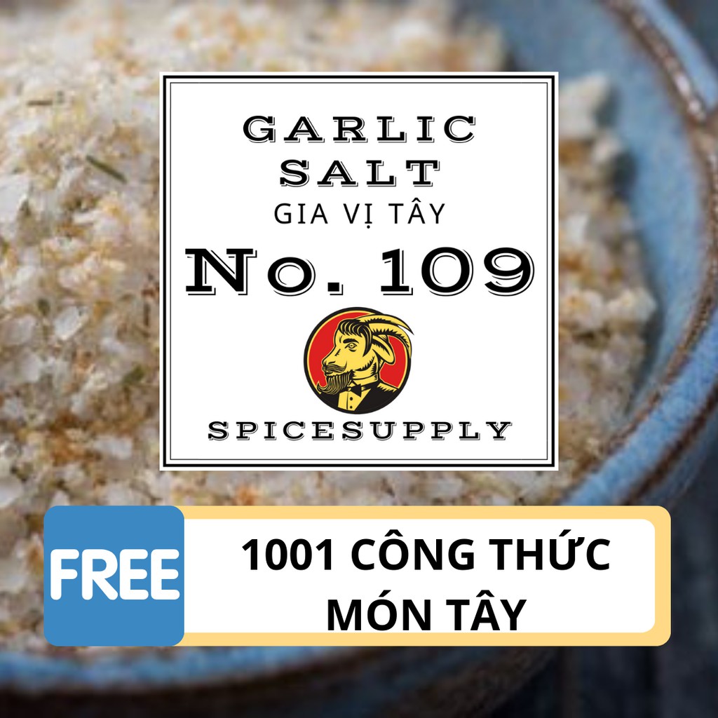 Garlic Salt - Muối Tỏi Gia Vị healthy Hũ 120ml