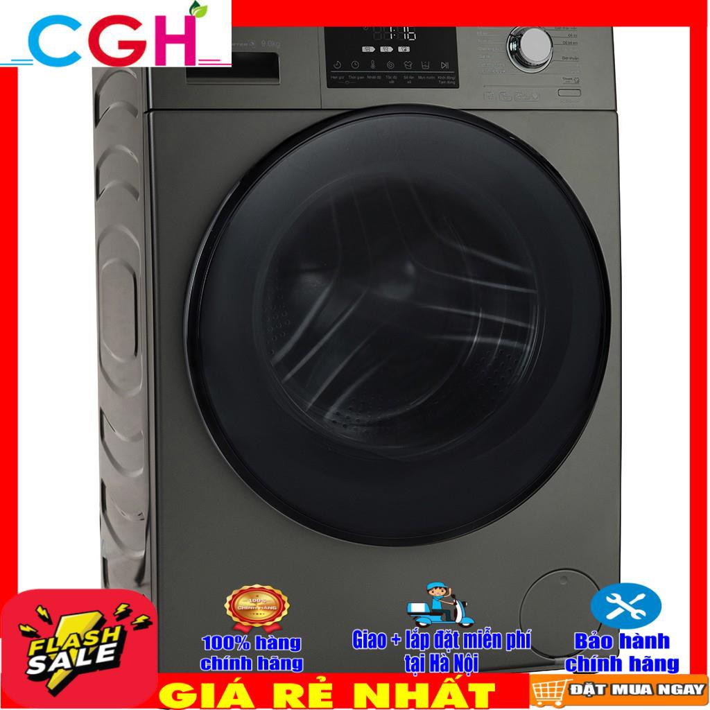Máy giặt AQUA Inverter 9 Kg AQD-D900F.S (miễn phí vận chuyển tại nội thành hà nội)