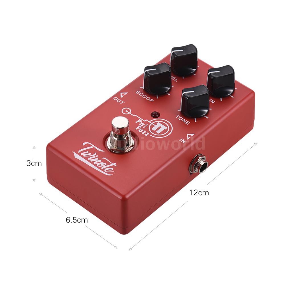 AIDO♦Twinote Pπ FUZZ Analog Modern Fuzz Guitar Effect Pedal Processsor Full Metal Shell with True By