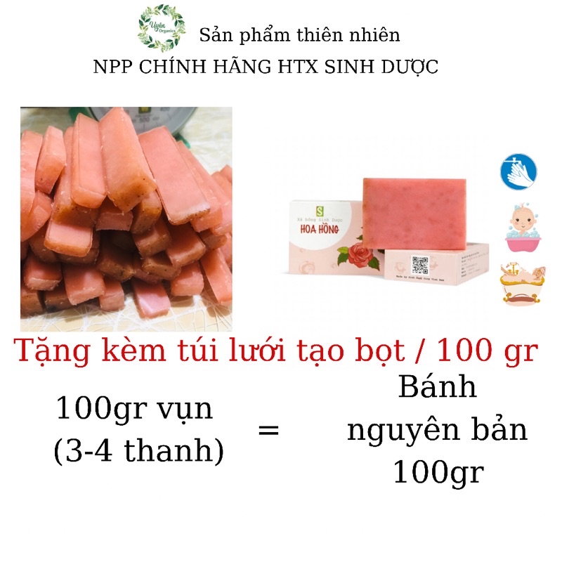 VỤN HOA HỒNG SINH DƯỢC CHÍNH HÃNG thiên nhiên lành tính dưỡng da organics hữu cơ chất lượng như nguyên khối