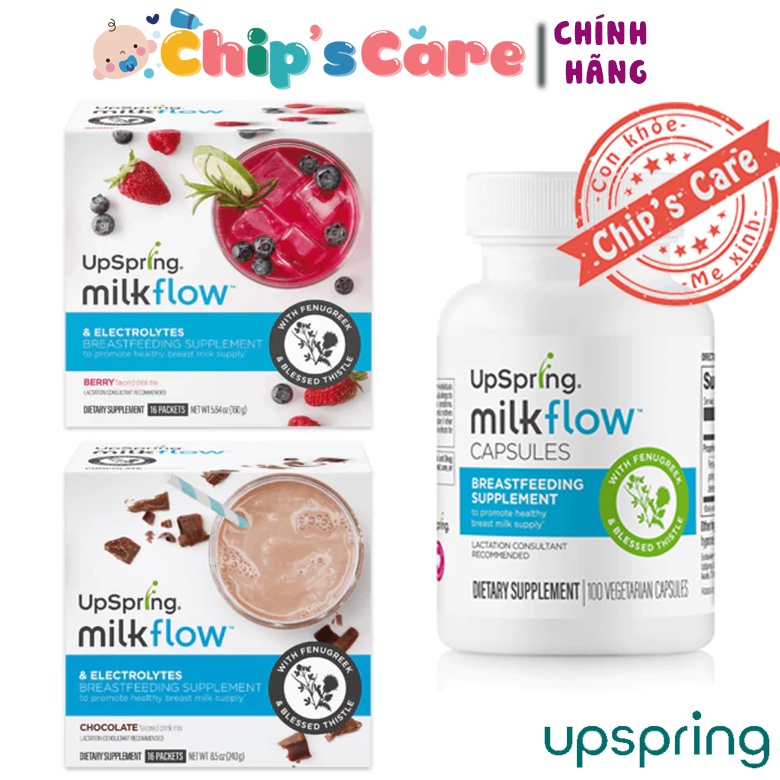 Ngũ cốc Upspring milkFlow/ viên uống Upspring tăng sữa