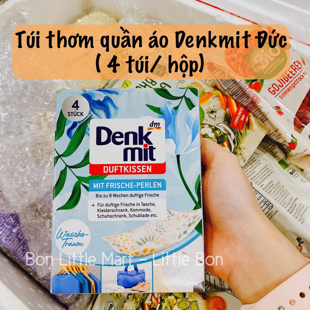 Túi thơm quần áo Denkmit Đức (4 túi/ hộp)