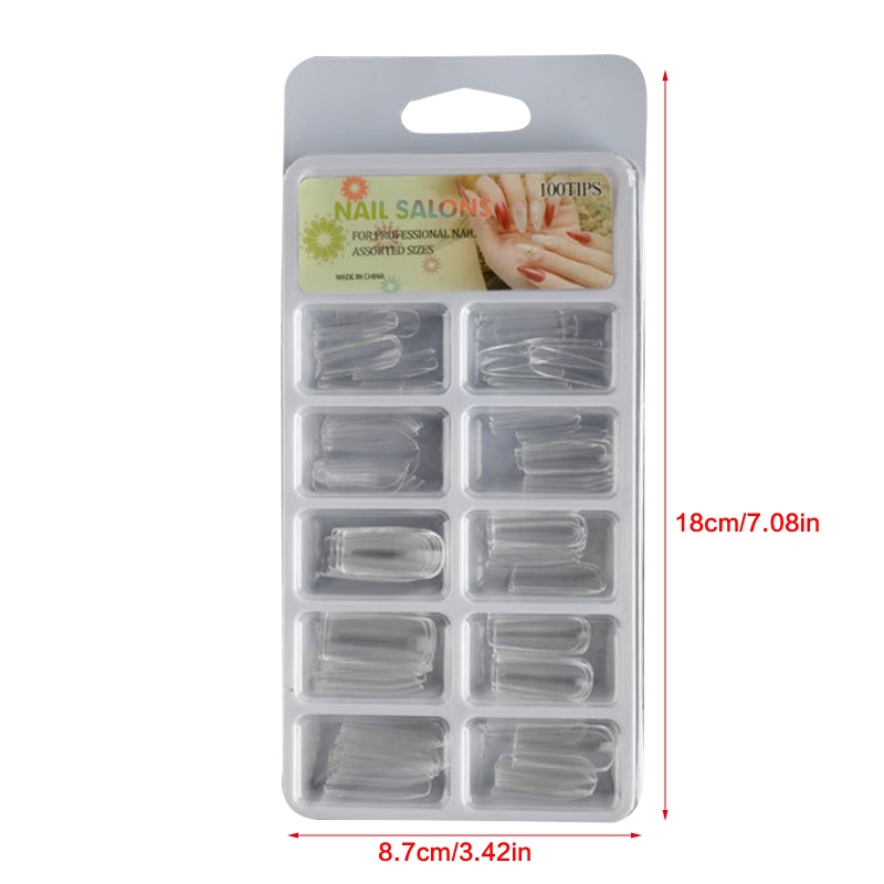 Set 100 Móng Tay Giả Cao Cấp Thời Trang
