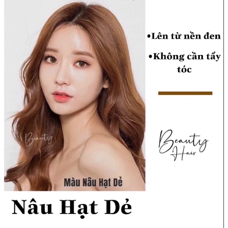 Thuốc Nhuộm Tóc Màu NÂU HẠT DẺ - Thuốc Nhuộm Tóc Tại Nhà Cực Dễ Chuẩn Salon