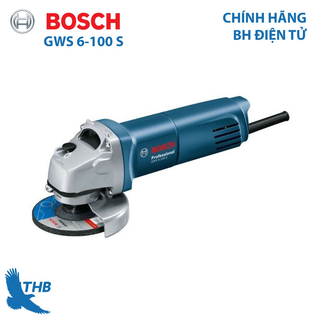 Máy mài góc Bosch GWS 6-100 S Kết hợp chính xác, nhỏ gọn cho các ứng dụng gia công trên đá