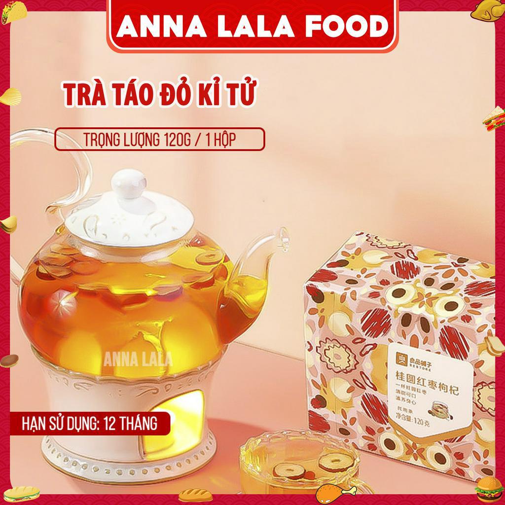 [SẴN] Trà táo đỏ long nhãn Kỉ Tử dưỡng nhan, trà khô thảo mộc , thanh lọc cơ thể 120g