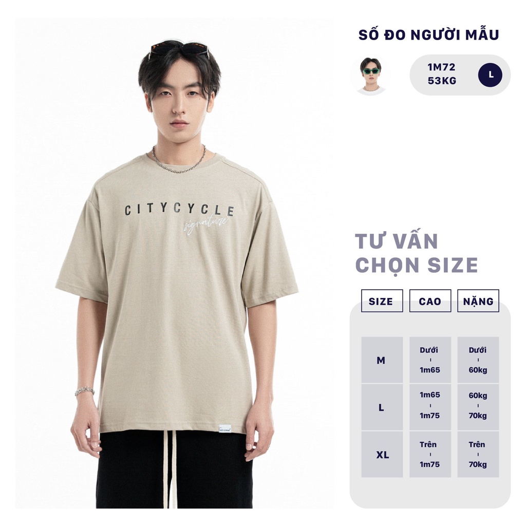 Áo thun local brand Clab City Cycle cao cấp oversize nam nữ form rộng in hình