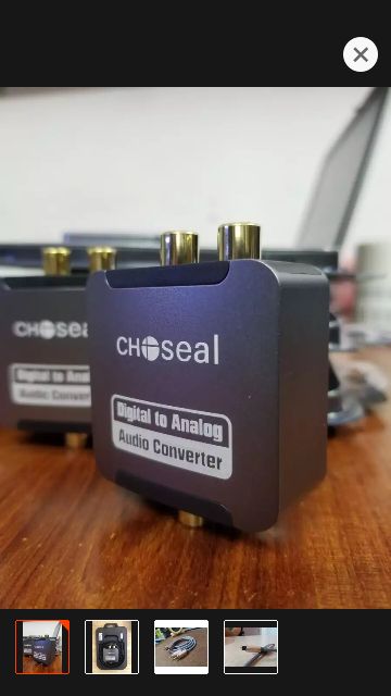 Bộ Chuyển Âm Thanh Quang Ra Hoa Bông sen Chất Lượng Cao Choseal Converter Audio Optical Digital to Analog RL  RCA AQ5601