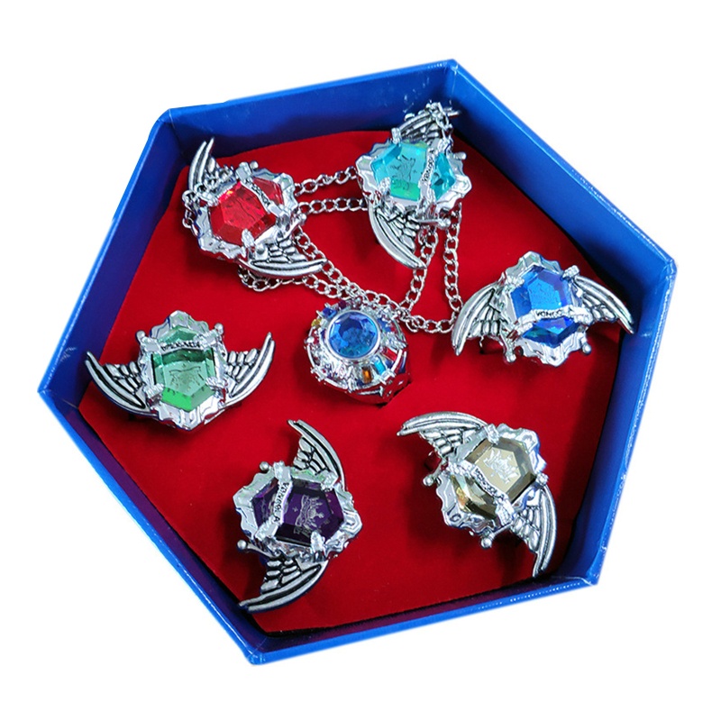 Set 7 Nhẫn Cosplay Katekyo Hitman Reborn Vongola Thiết Kế Thời Trang