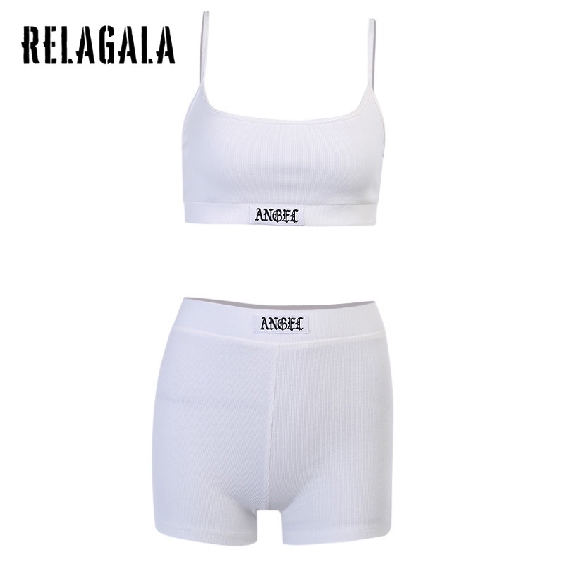 Bộ Đồ Thể Thao Relagala In Chữ Tiếng Anh Thời Trang Cho Nữ