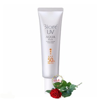 KEM CHỐNG NẮNG BIORE LÓT TRANG ĐIỂM UV AQUA RICH WATERY MOUSSE SPF50 33G