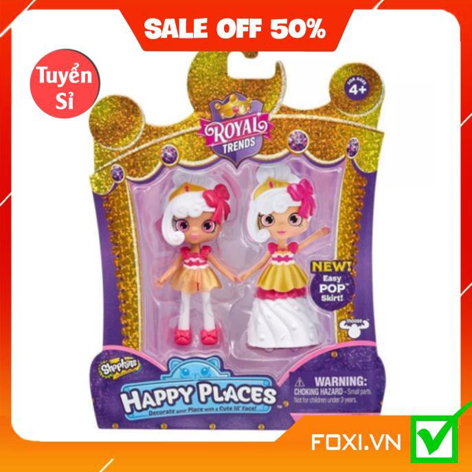 Búp bê hoàng gia Shopkins Foxi-Đồ chơi bé gái-Đồ trang điểm-Thay đồ-Nhân vật hoạt hình công chúa