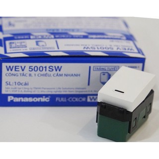 Công tắc Panasonic dòng Wide Series WEV5001SW (một chiều), WEV5002SW (hai chiều/đảo chiều) - hàng chính hãng