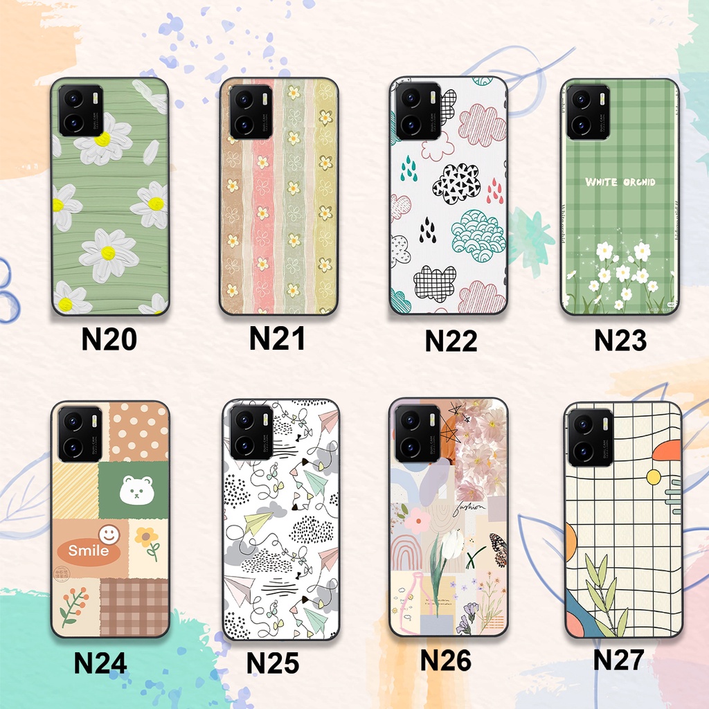 Ốp Vivo Y15s in hình họa tiết hoa lá đẹp lạ