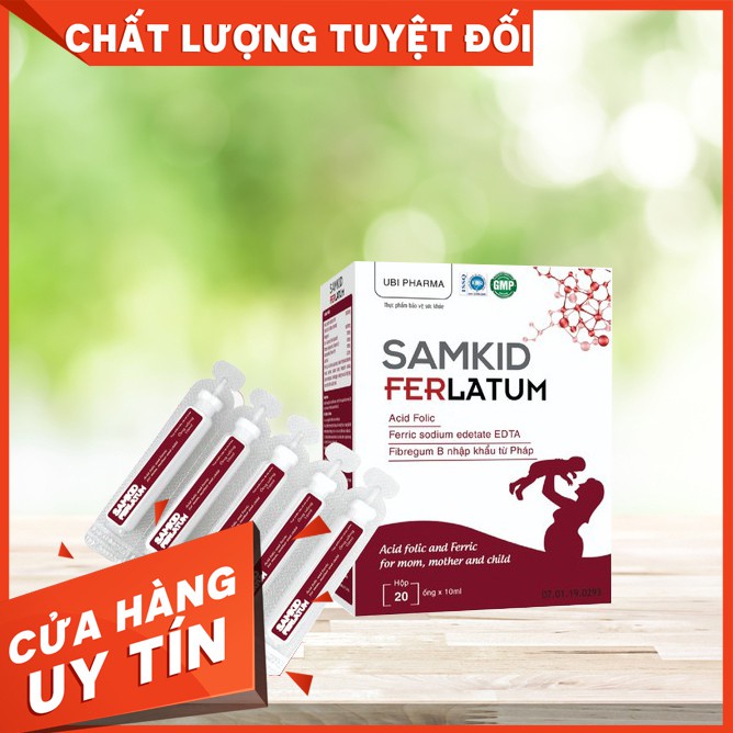 SAMKID FERLATUM - BỔ SUNG SẮT CHO TRẺ NHỎ, PHỤ NỮ CÓ THAI, CHO CON BÚ