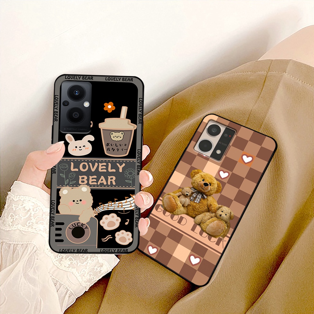 Ốp lưng Oppo Reno 7 4G - Reno 7 5G - Reno 7Z 5G in hình gấu bear dễ thương, bền đẹp