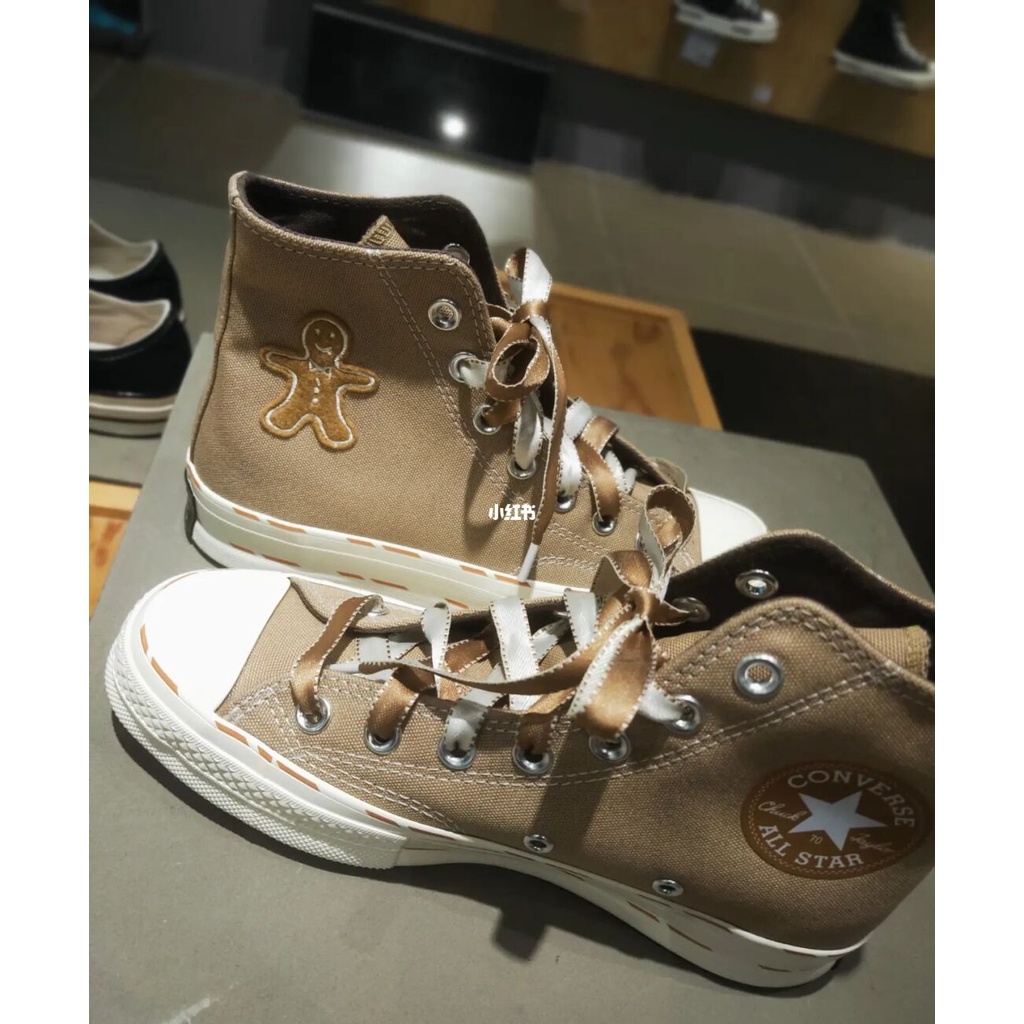 Giày Thể Thao Converse Cookie Superman Cookie Khaki Phối Ren Thời Trang Thường Ngày Cho Nam Và Nữ-1783