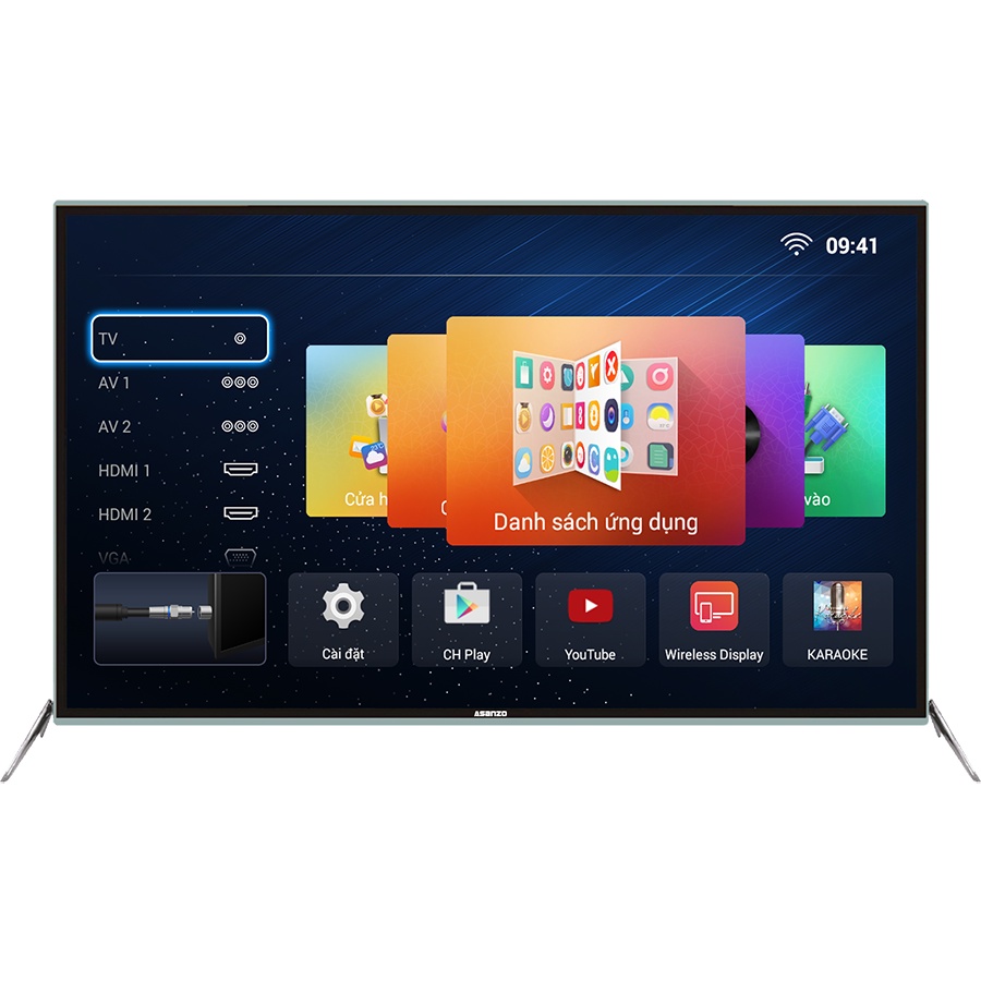 Smart Tivi Full HD Asanzo 55 inch Model 55SK900 Android 9.0 trải nghiệm mượt mà