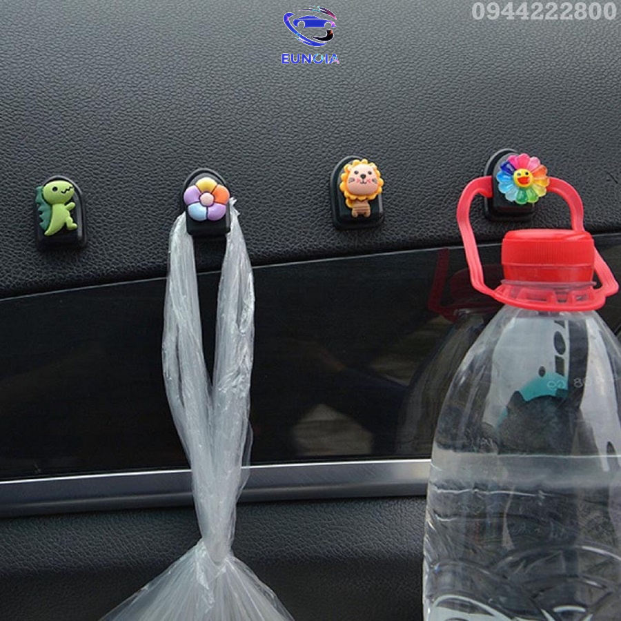 Móc Treo Đồ Mini - Đa NăngTrên Xe Hơi Gắn icon Hoạt Hình Dễ Thương