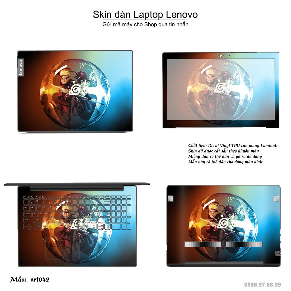 Skin dán Laptop Lenovo in hình Naruto _nhiều mẫu 2 (inbox mã máy cho Shop)