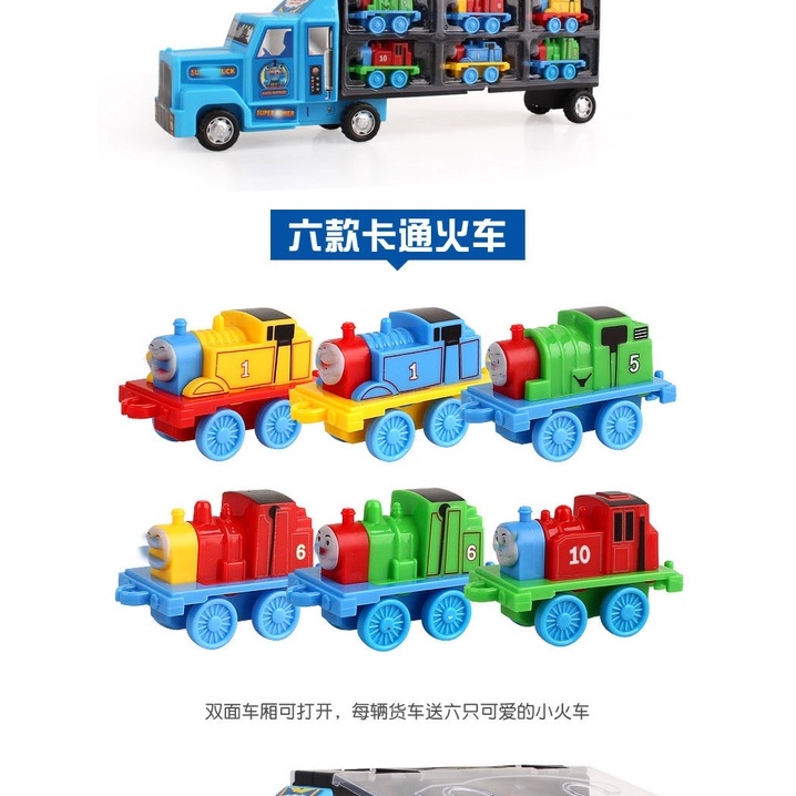 [Hàng mới về] Đồ chơi xe tải chở 6 Chiếc xe con Độc đáo