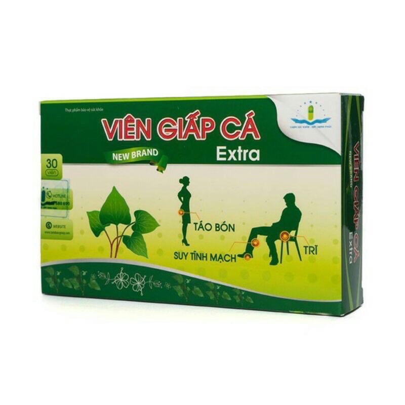 Viên Giấp Cá -táo bón, trĩ, suy giãn tĩnh mạch