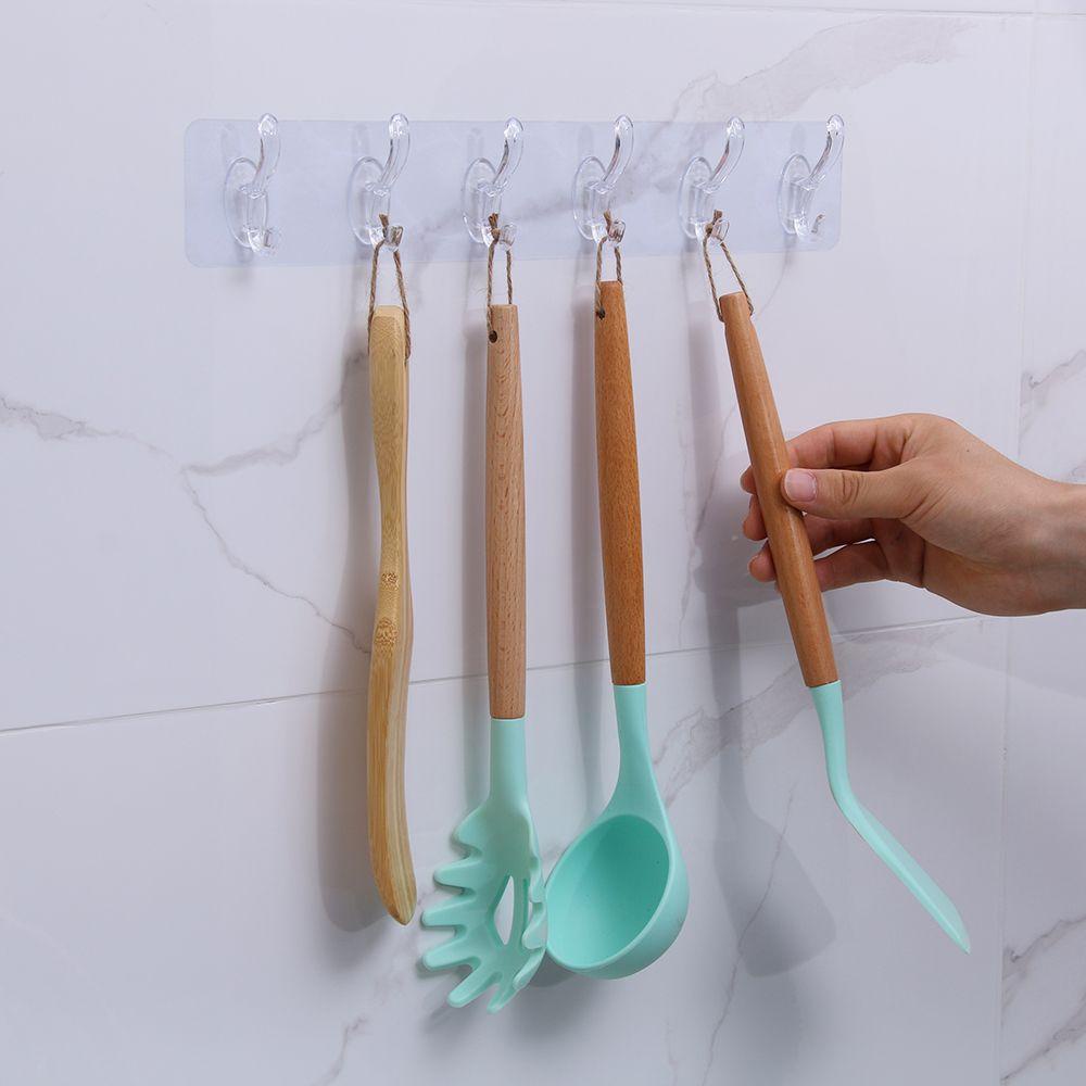 KUNHEV Móc Treo Đồ 3 / 5 / 6 Hàng Gắn Tường Tiện Lợi