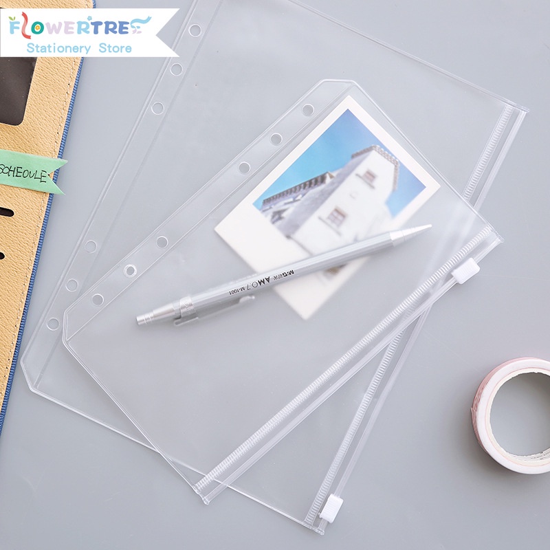 Túi khóa kéo PVC đựng sổ tay A5A6A7