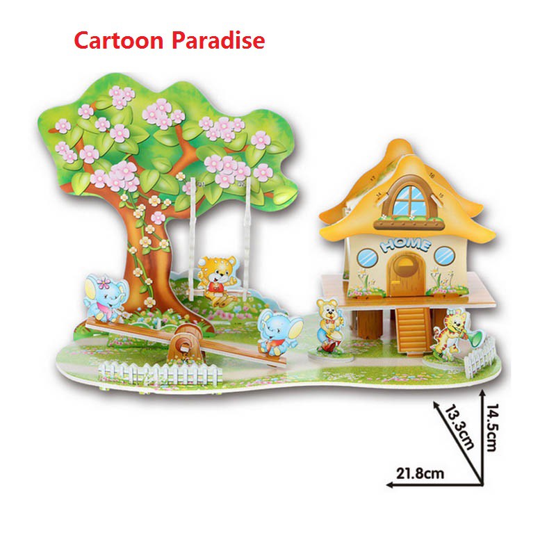 Bộ đồ chơi lâu đài EVA 3D dễ thương cho bé